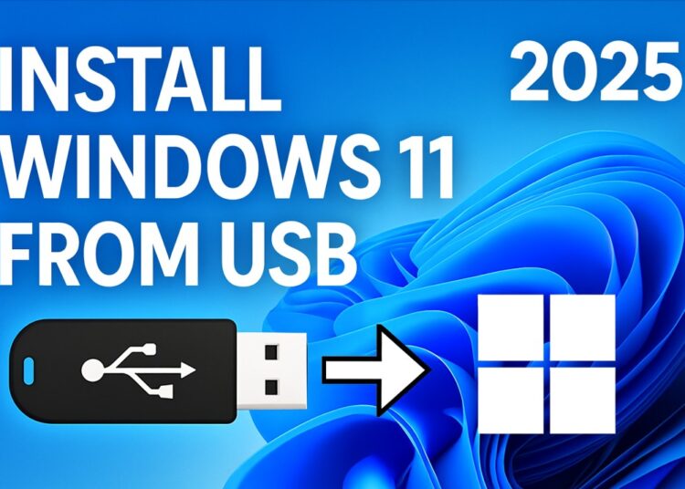 how to install Windows 11 from USB